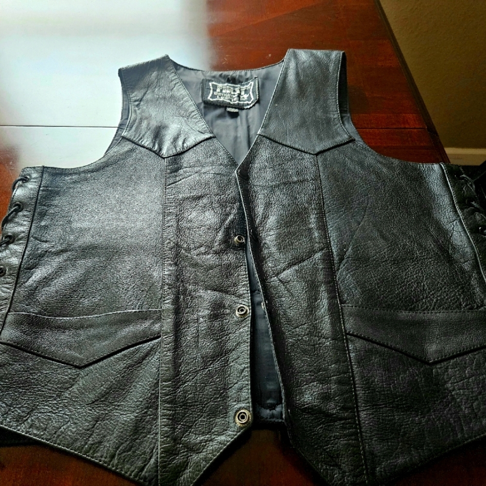 Harley Davidson leather vest
